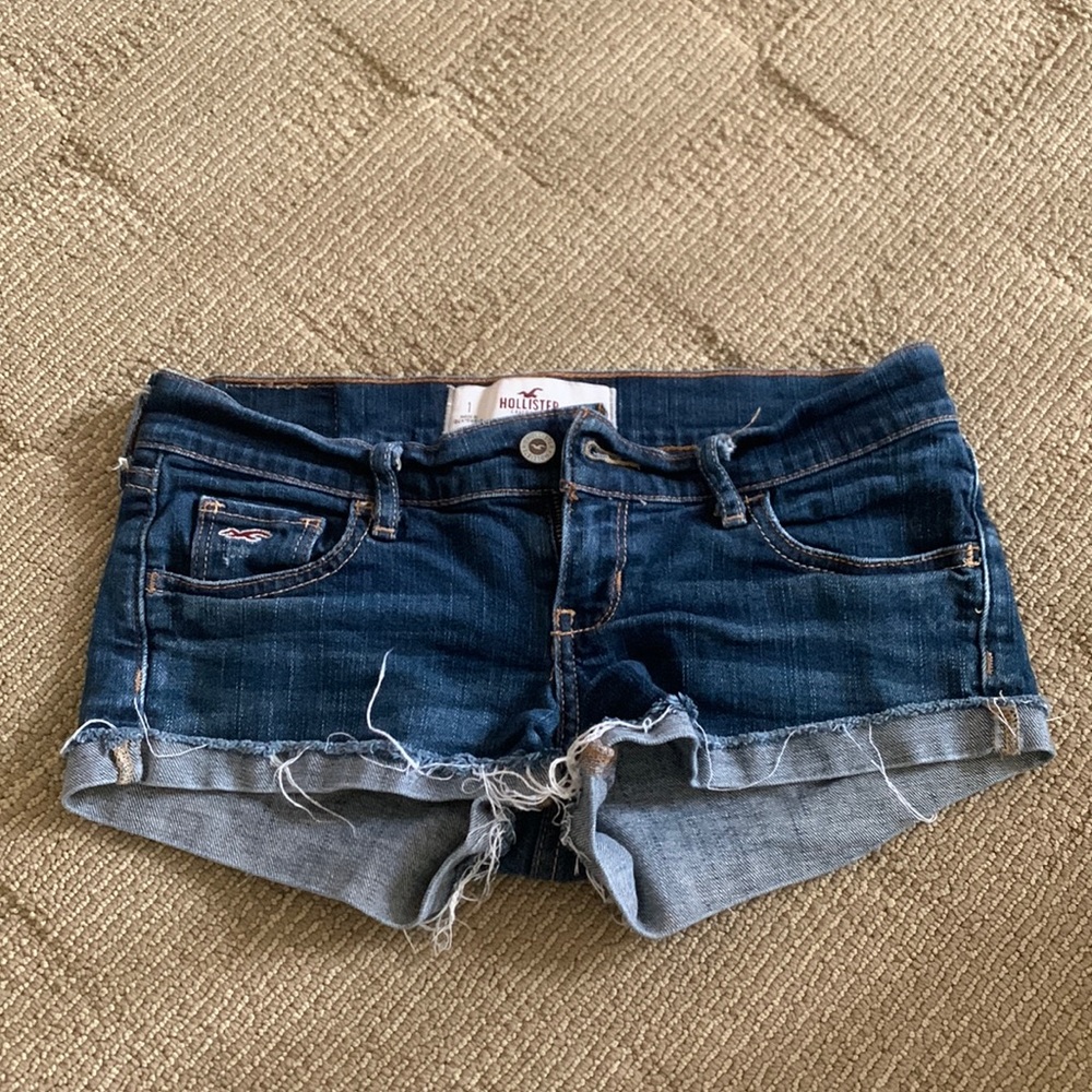 Hollister low waist jean shorts